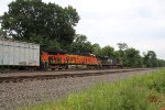 NS 7685 takes a freight East past MP 116